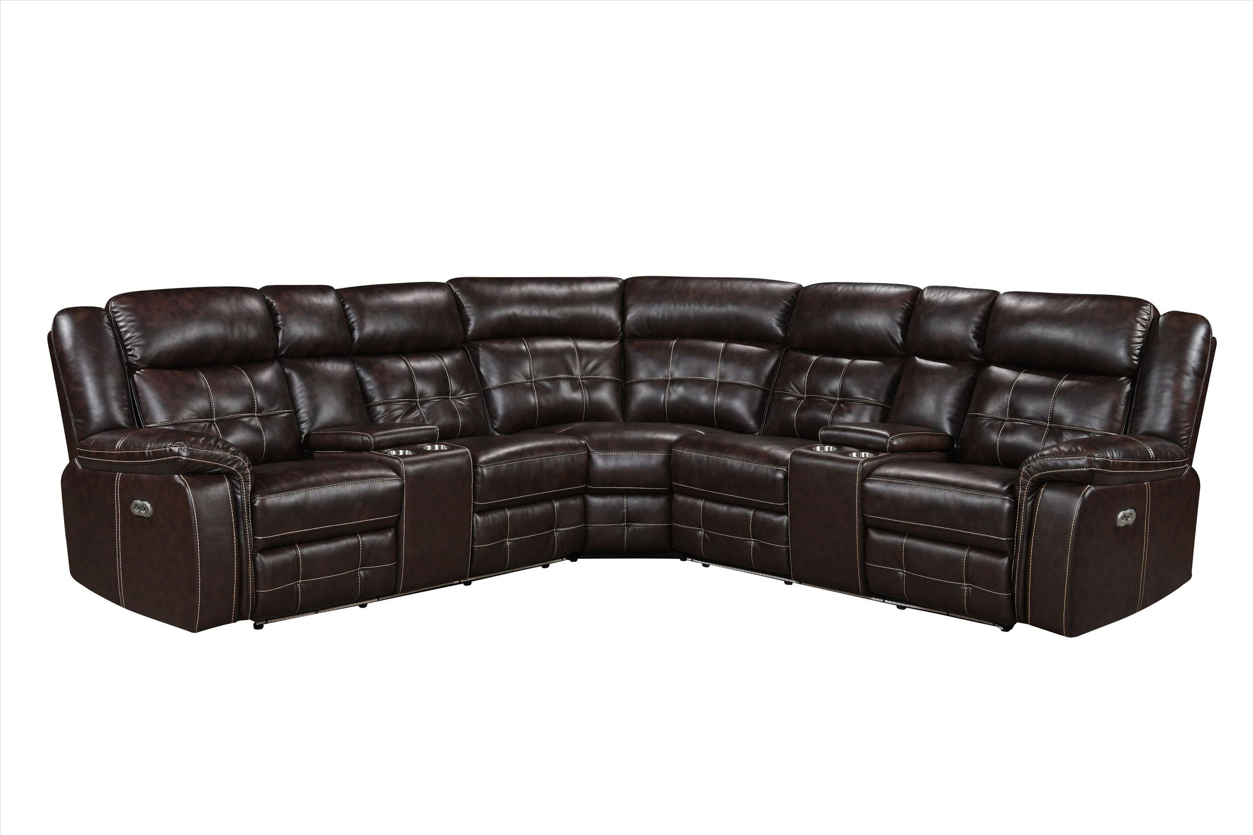 Hokku Designs Boze 3 Piece Vegan Leather Sectional Wayfair